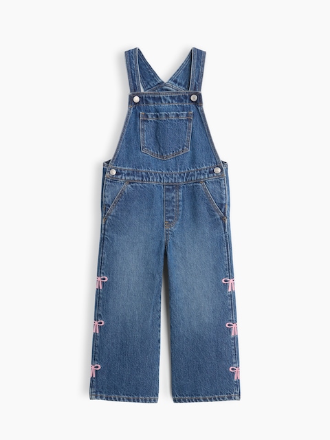babyGap Embroidered Denim Overalls