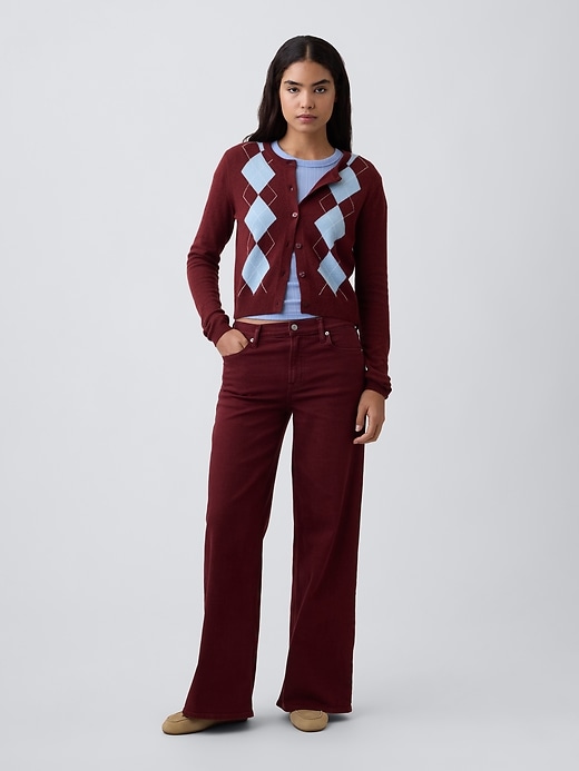 Mid Rise Wide-Leg Jeans - Gap Factory