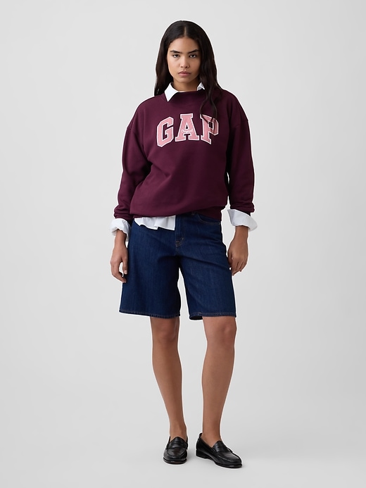 Image number 3 showing, Oversized Gap Logo Mockneck Tunic Sweatshirt