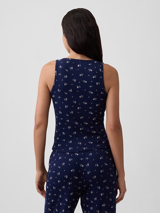 Image number 2 showing, Pointelle PJ Tank Top