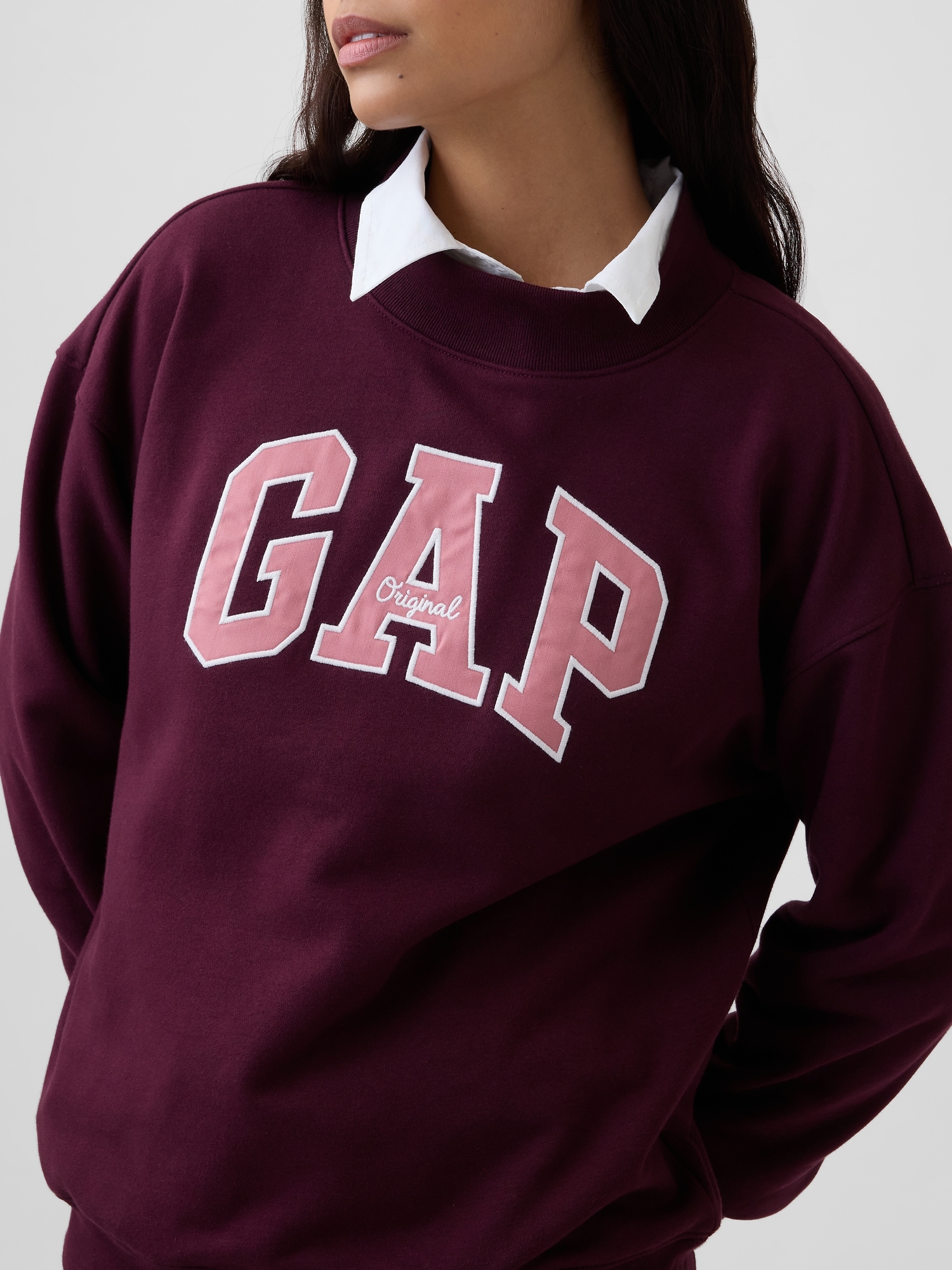 Oversized Gap Logo Mockneck Tunic Sweatshirt | Gap Factory