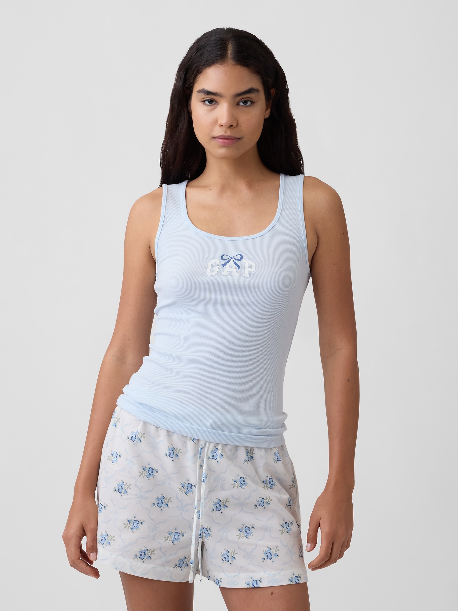 Gap Logo Ribbed Tank Top