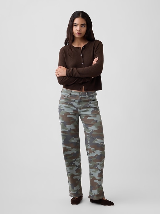 Image number 1 showing, Low Rise Print '90s Loose Jeans
