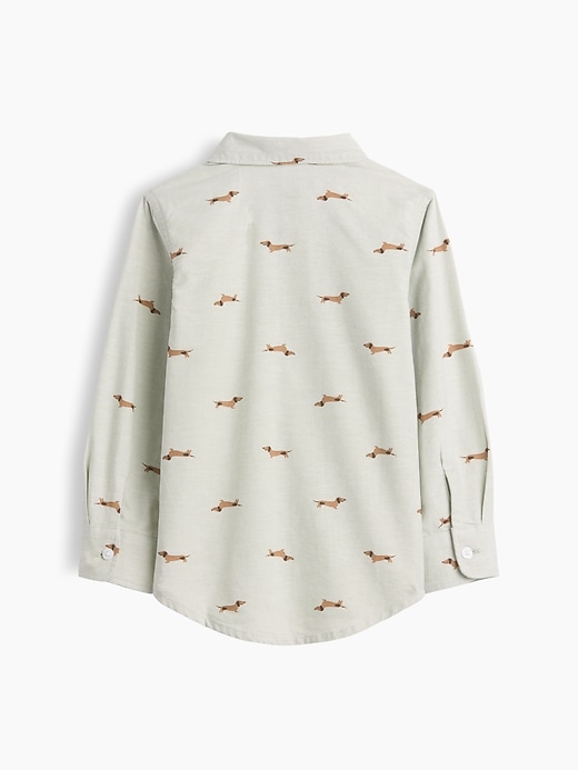 Image number 2 showing, babyGap Print Oxford Shirt