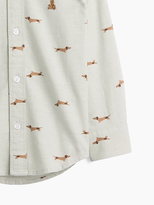 Image number 3 showing, babyGap Print Oxford Shirt