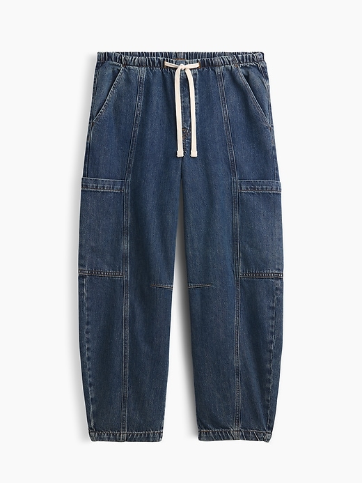 Image number 5 showing, Mid Rise SuperSoft Pull-On Barrel Jeans