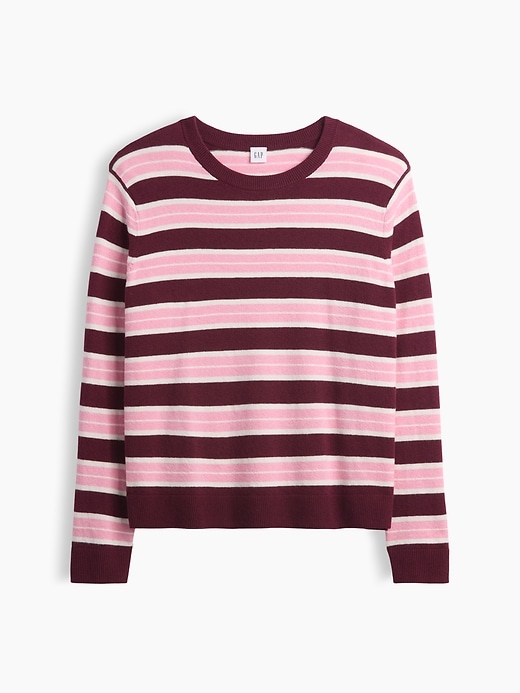 Image number 5 showing, CashSoft Relaxed Stripe Crewneck Sweatshirt