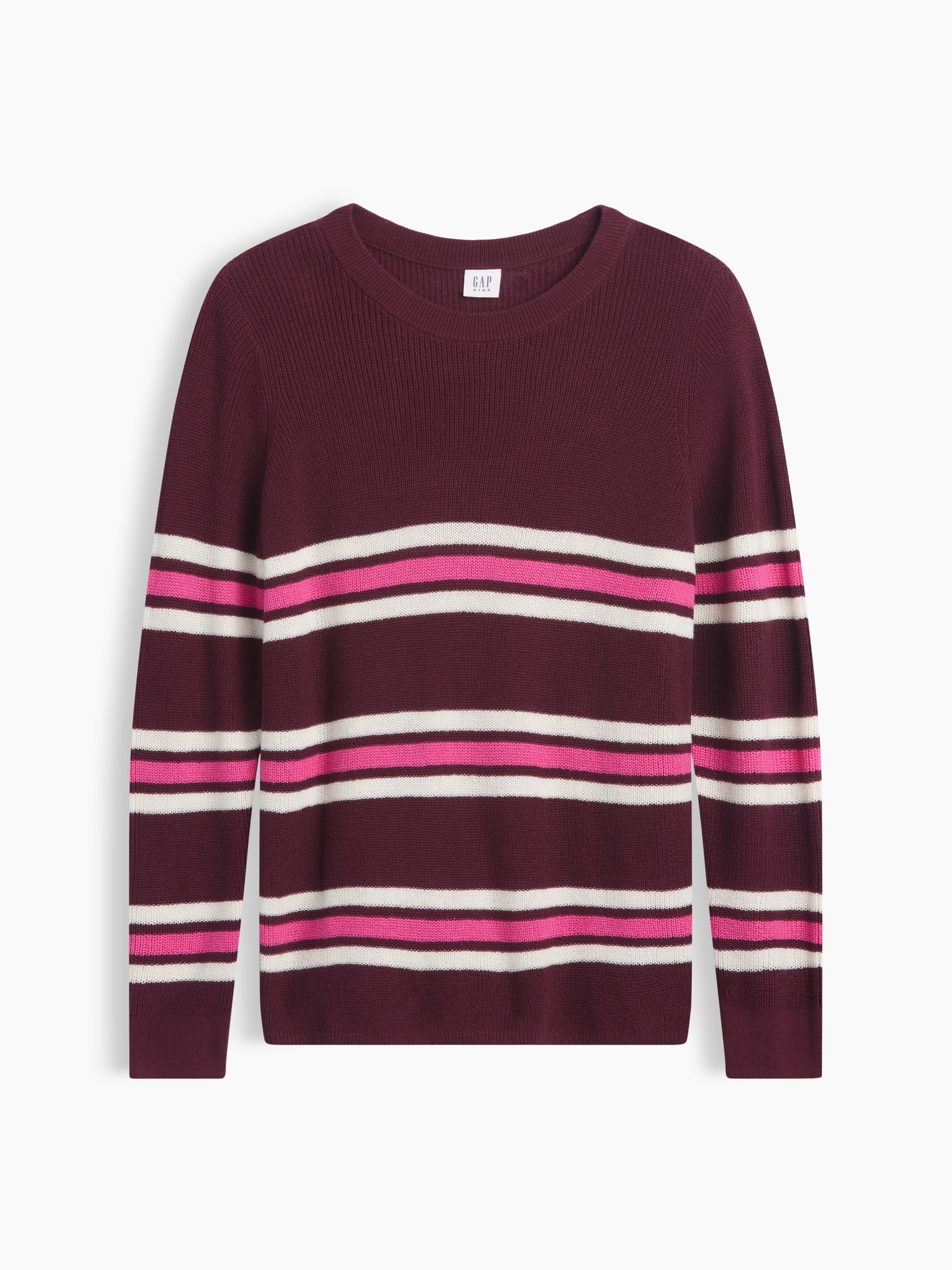 Kids Relaxed Stripe Crewneck Sweater