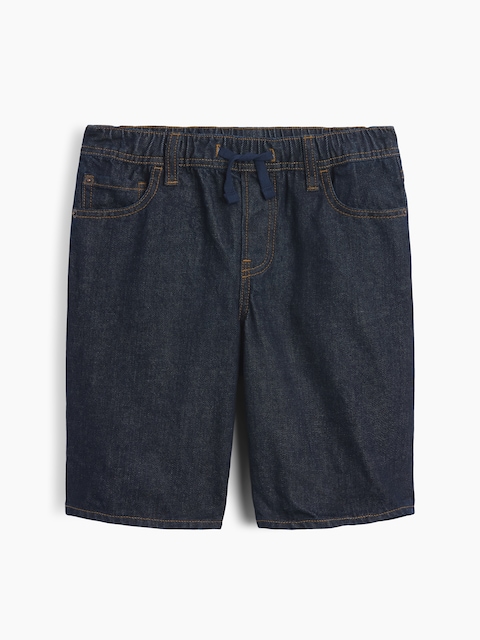 Kids Pull-On Loose Denim Shorts