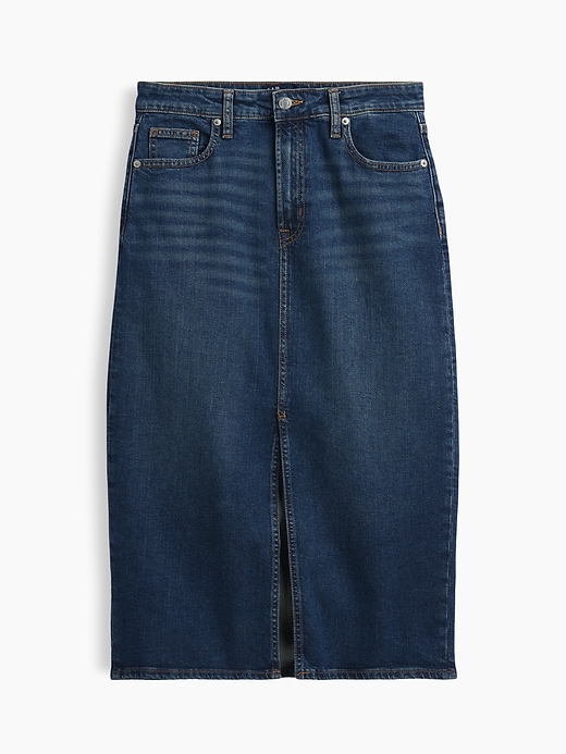 Image number 5 showing, Denim Midi Skirt