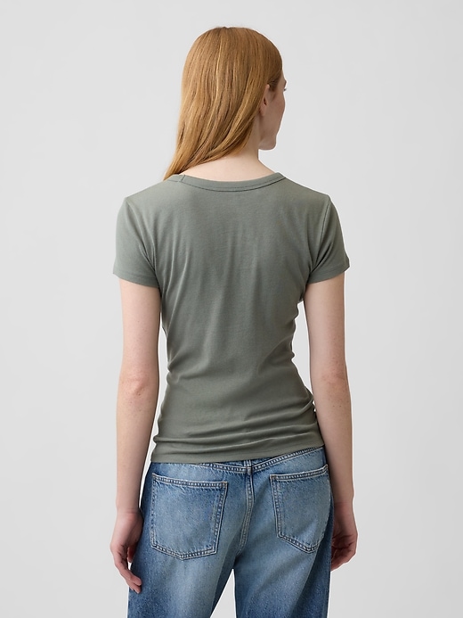 Image number 2 showing, Ribbed Crewneck T-Shirt