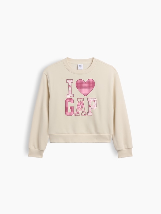 Image number 1 showing, Kids Relaxed Wedge Crewneck Sweatshirt