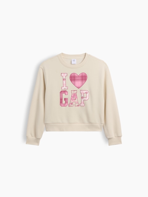 Kids Relaxed Wedge Crewneck Sweatshirt