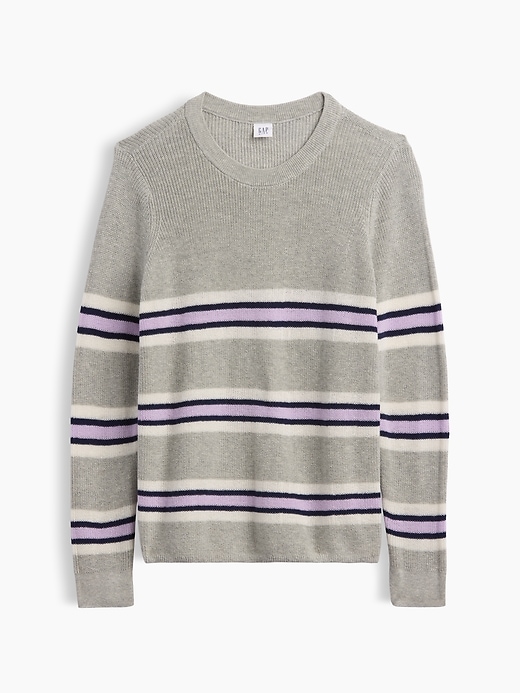 Image number 1 showing, Kids Relaxed Stripe Crewneck Sweater