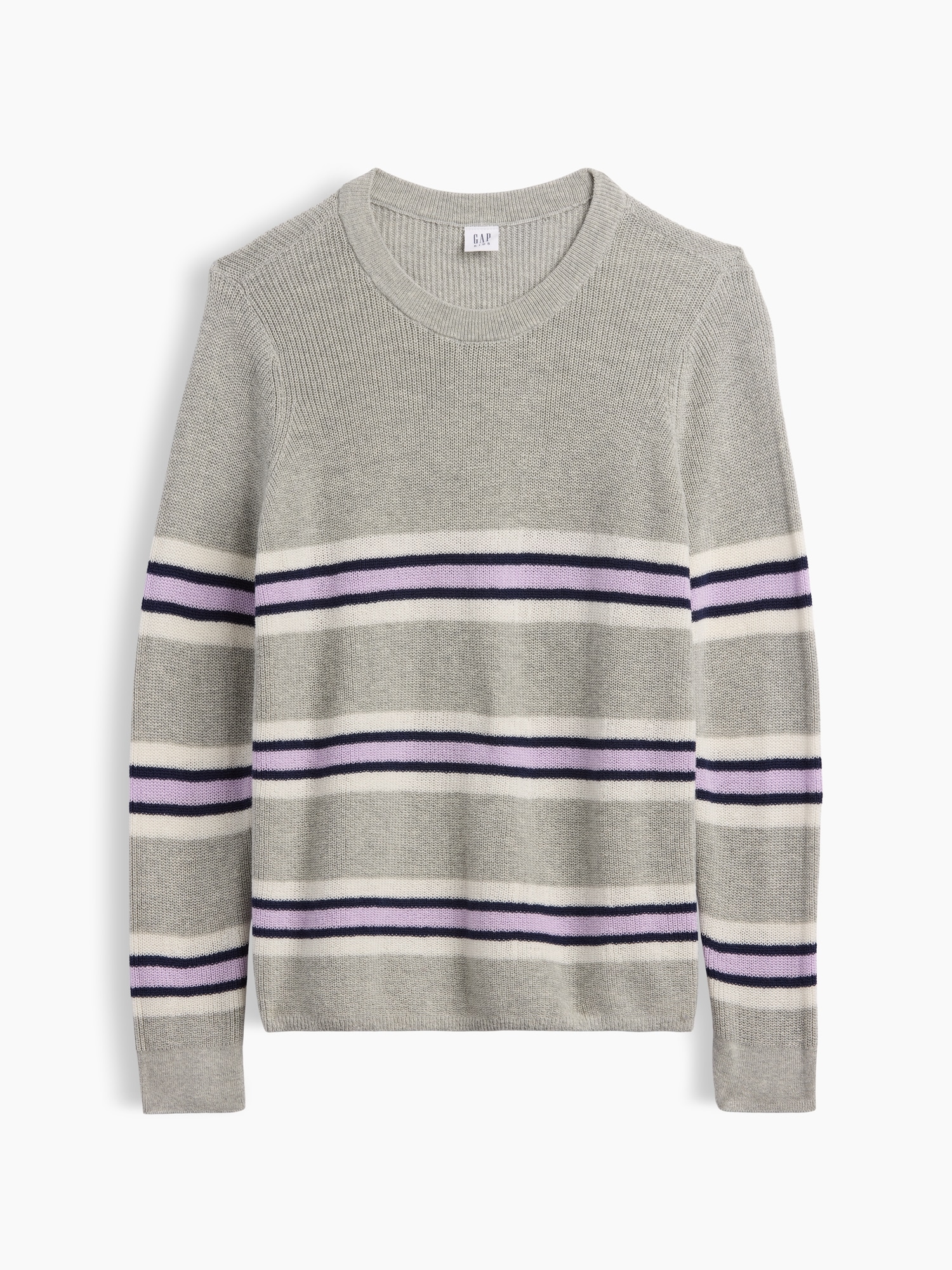 Kids Relaxed Stripe Crewneck Sweater