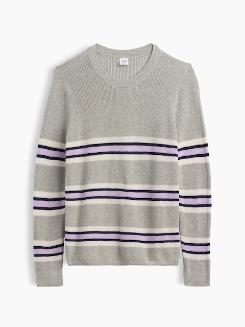 Kids Relaxed Stripe Crewneck Sweater