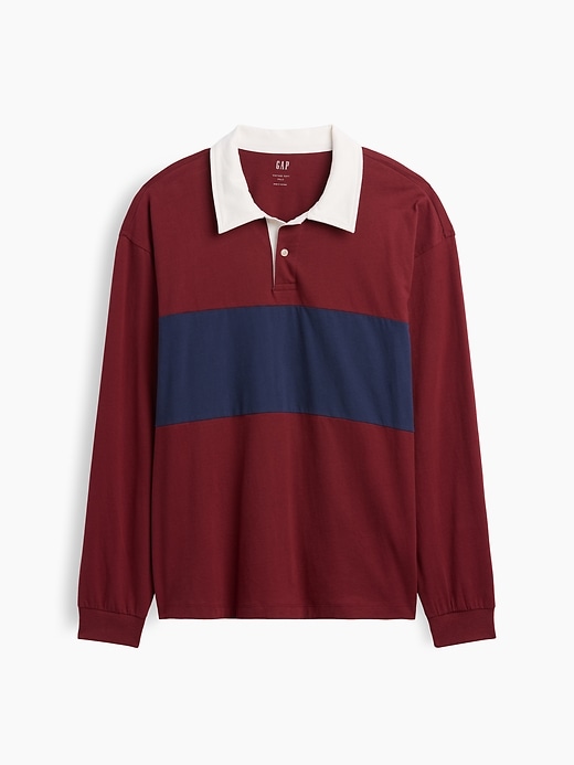 Image number 5 showing, Boxy Colorblock Rugby Shirt