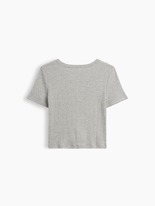 Image number 2 showing, Kids Ribbed Button-Front Top