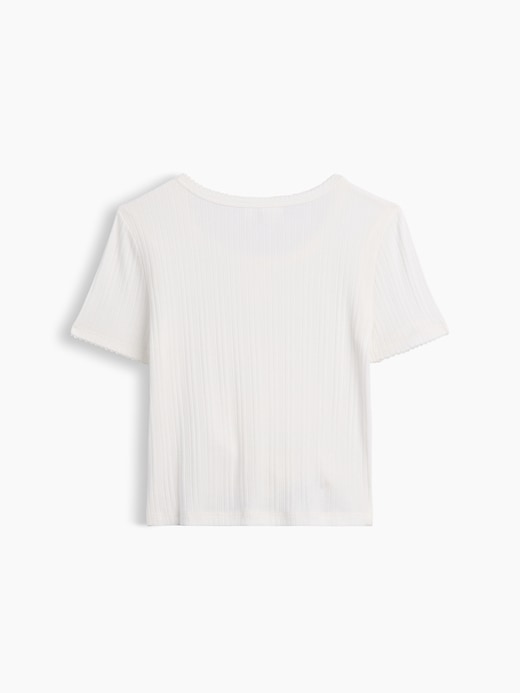 Image number 2 showing, Kids Ribbed Button-Front Top