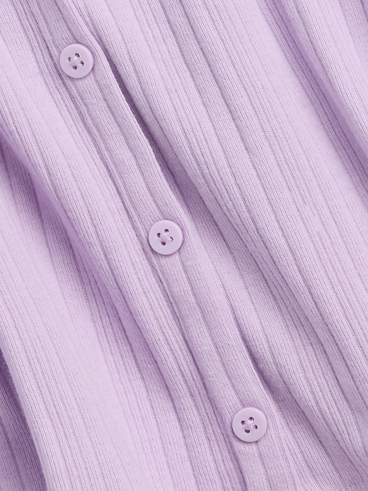 Image number 3 showing, Kids Ribbed Button-Front Top