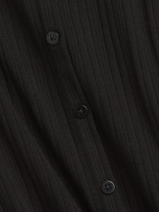 Image number 3 showing, Kids Ribbed Button-Front Top
