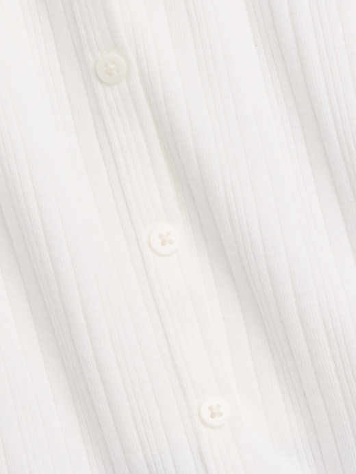 Image number 3 showing, Kids Ribbed Button-Front Top