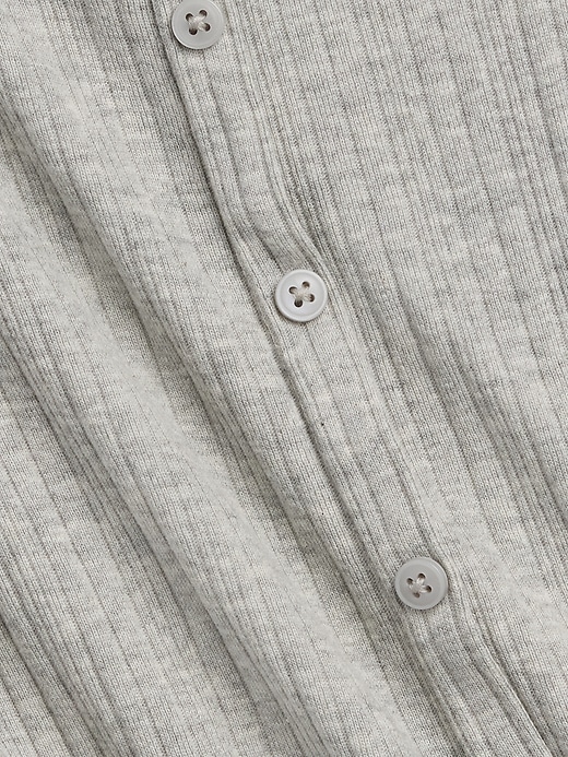 Image number 3 showing, Kids Ribbed Button-Front Top