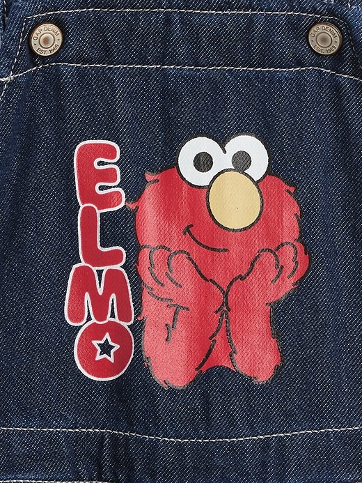 Image number 3 showing, babyGap Sesame Street Relaxed Denim Overalls