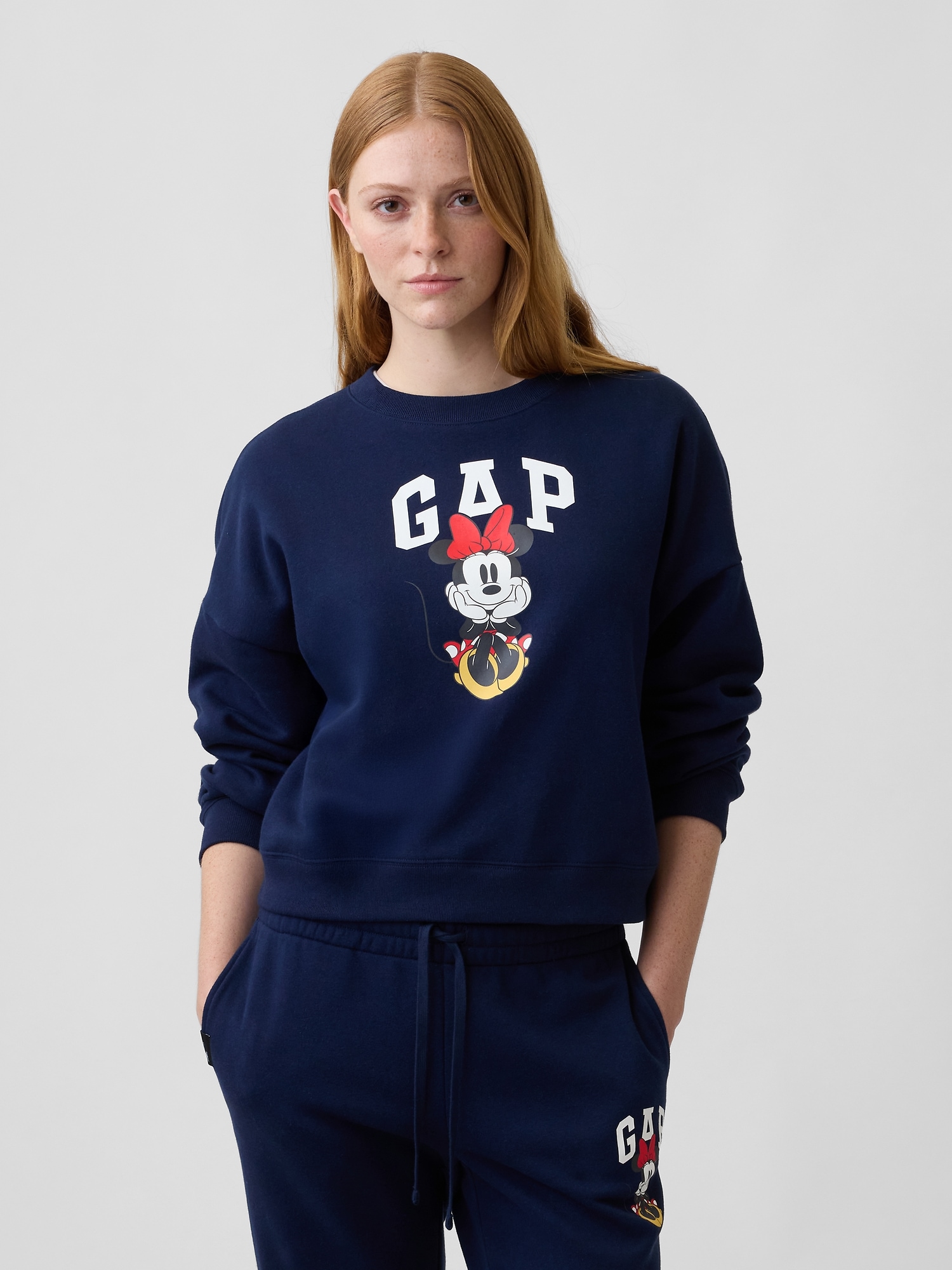 Gap × Disney Minnie Mouse Relaxed Wedge Logo Sweatshirt