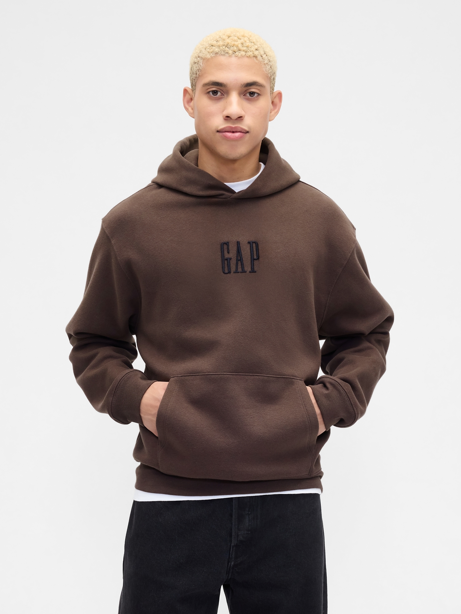 Adult Vintage Soft Oversized Gap Mini-Logo Hoodie