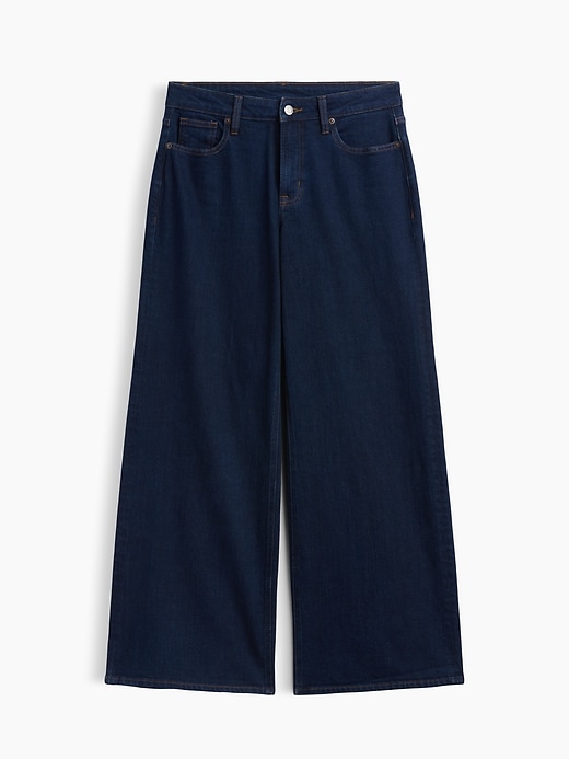 Image number 5 showing, Curvy Mid Rise Wide-Leg Jeans