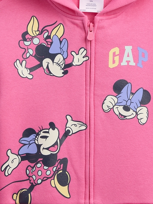 Image number 3 showing, babyGap × Disney Minnie Mouse Relaxed Graphic Zip Hoodie
