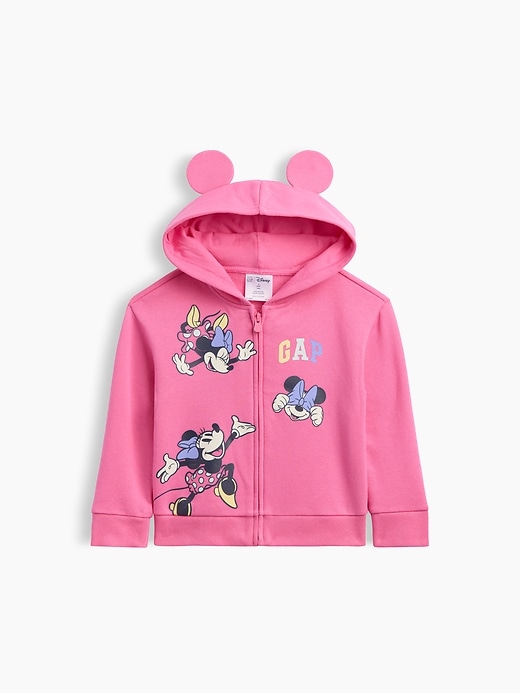 Image number 1 showing, babyGap × Disney Minnie Mouse Relaxed Graphic Zip Hoodie
