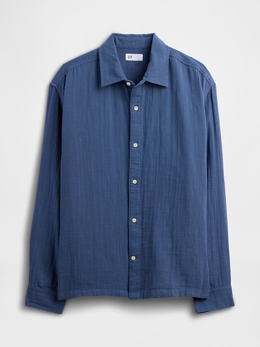 Image number 5 showing, Gauze Shirt in Boxy Fit