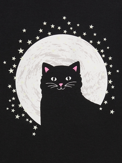 Image number 2 showing, babyGap Halloween Cat PJ Set