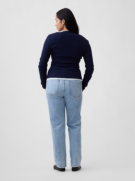 Image number 6 showing, Mid Rise '90s Slim Straight Jeans