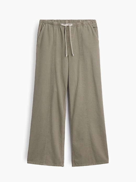 Image number 7 showing, Mid Rise SuperLight Pull-On Wide-Leg Jeans
