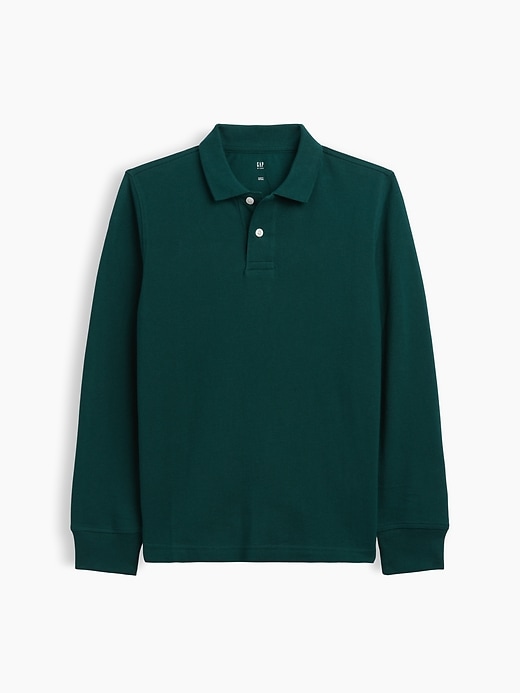 Image number 1 showing, Kids Uniform Pique Polo Shirt