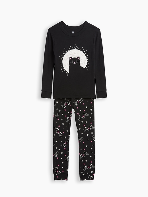 Image number 1 showing, babyGap Halloween Cat PJ Set