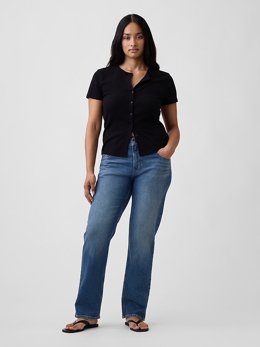 Image number 5 showing, Mid Rise '90s Slim Straight Jeans