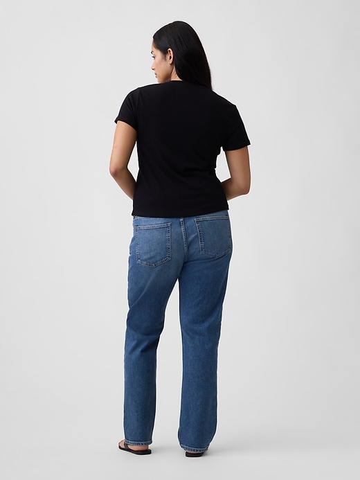 Image number 6 showing, Mid Rise '90s Slim Straight Jeans