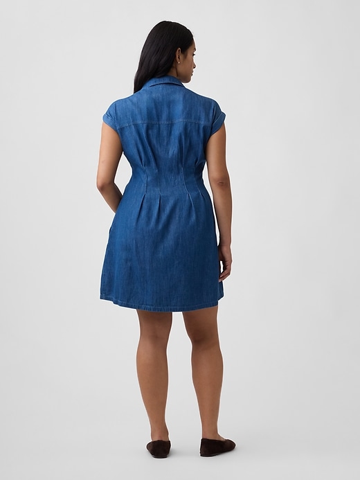Image number 5 showing, Denim Mini Shirtdress