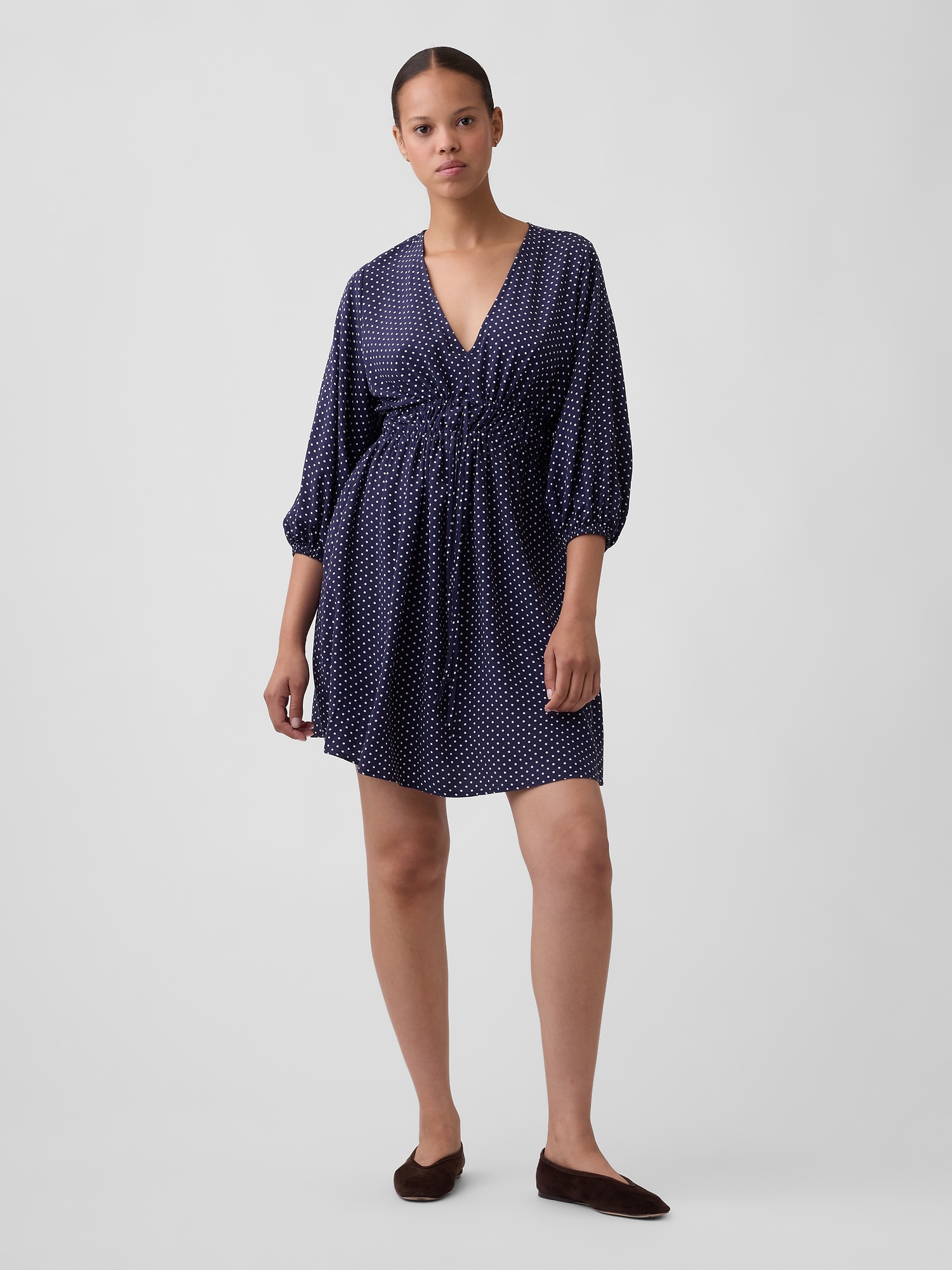 Tie-Front Mini Dress