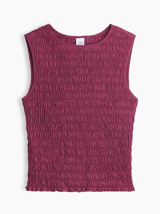 Image number 5 showing, Smocked Sleeveless Boatneck Top