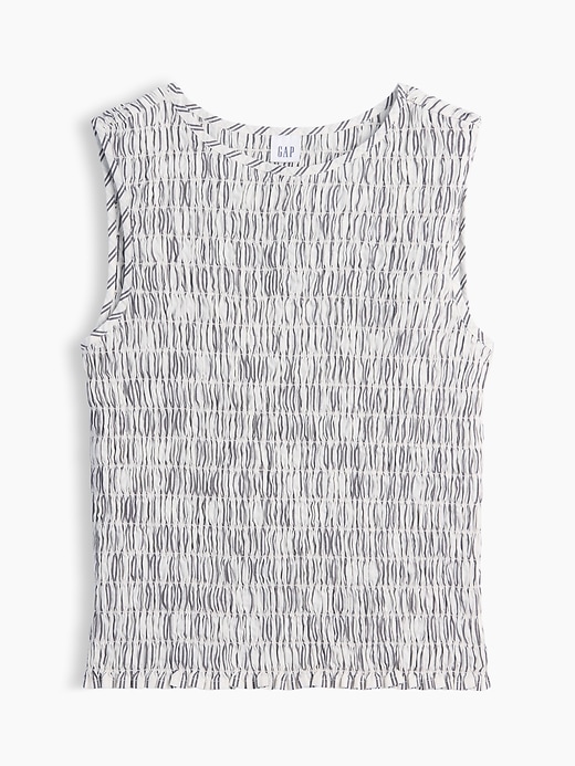 Image number 5 showing, Smocked Sleeveless Boatneck Top