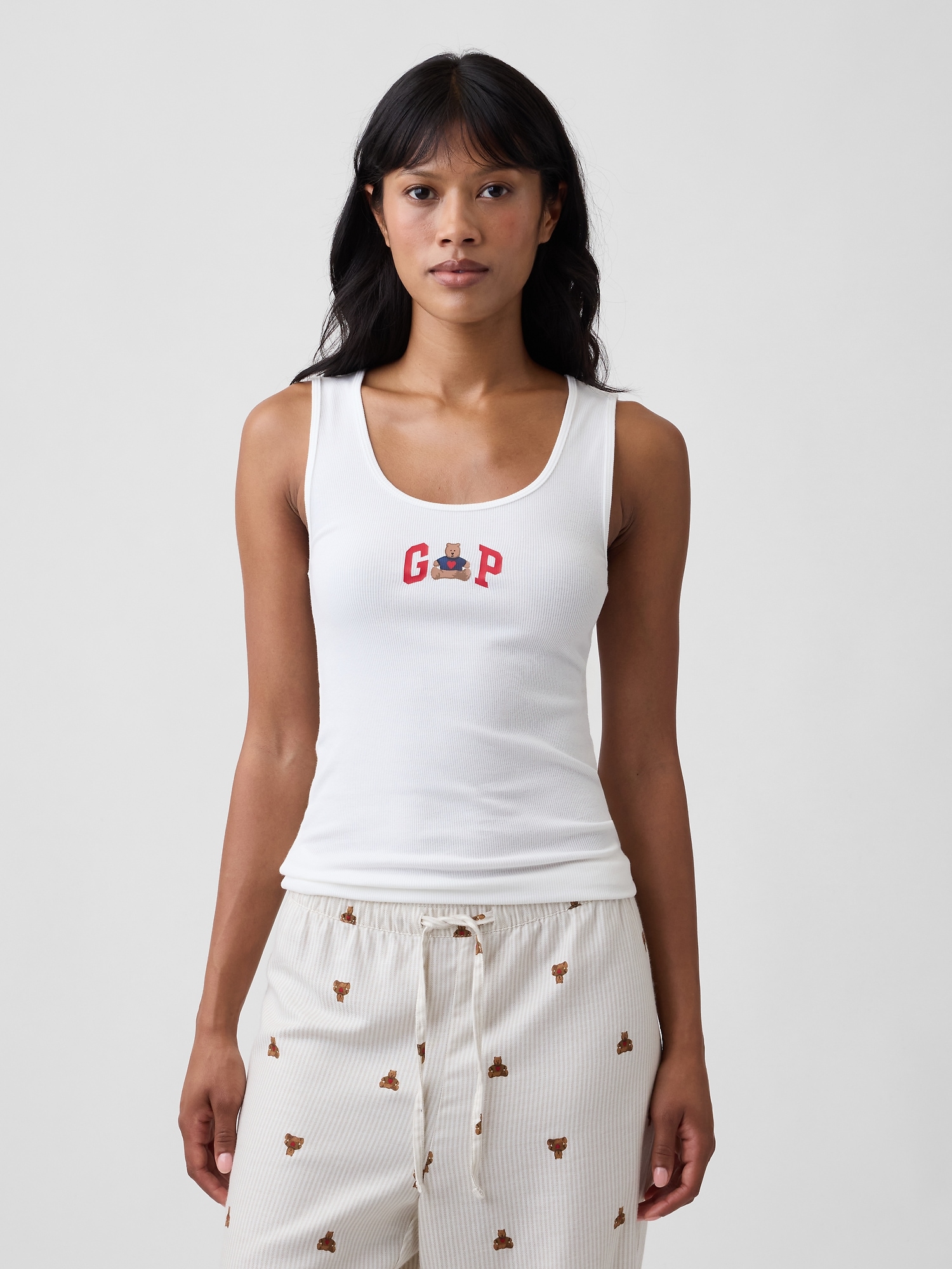 Gap Logo Ribbed Tank Top