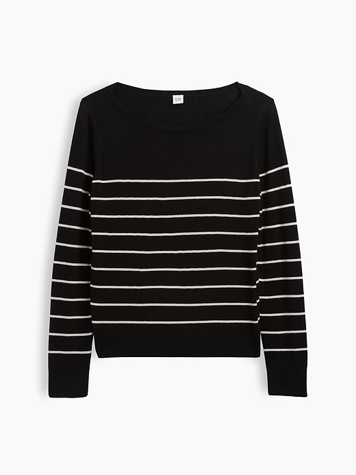 Image number 5 showing, Relaxed Jersey Boatneck Sweater