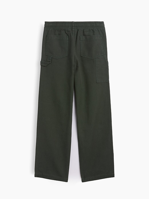 Image number 3 showing, Kids Relaxed Pull-On Canvas Carpenter Pants