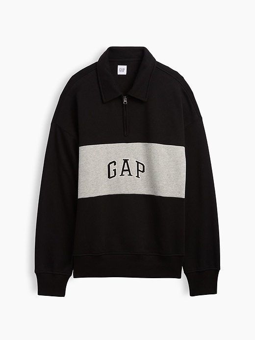 Image number 4 showing, Oversized Gap Logo Quarter-Zip Sweatshirt
