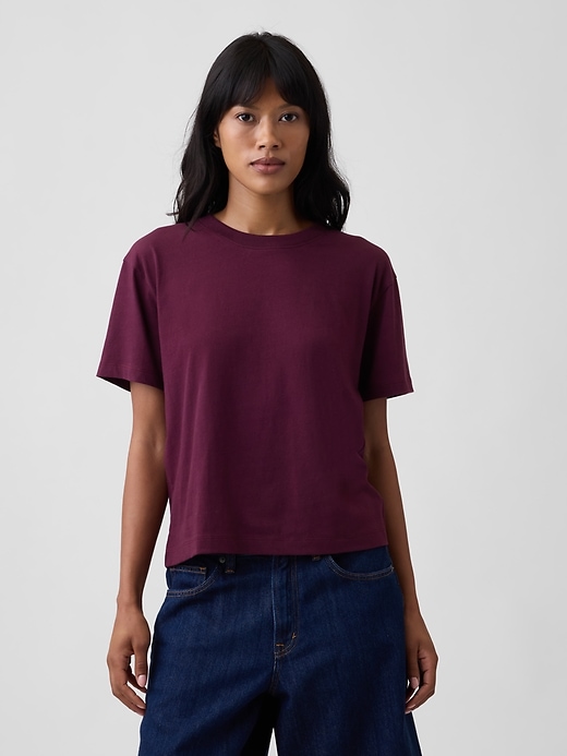 Image number 1 showing, Boxy Crewneck T-Shirt